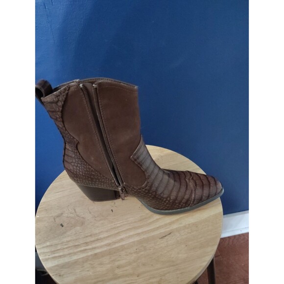 COCONUTS By Matisse Vivid Western Side Zip Ankle Boots Booties Womens Size 6 M - Picture 8 of 11
